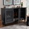 Baxton Studio Fernanda Dark Gray 3-Door Wooden Entryway Shoe Storage Wide Cabinet 152-9166 - alternate 10